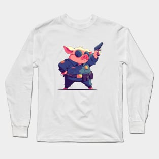 police pig Long Sleeve T-Shirt